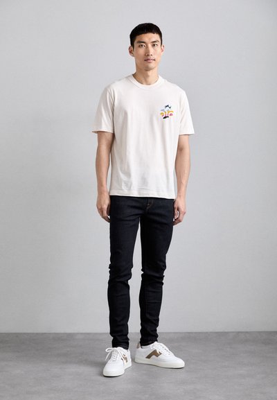 PS Paul Smith MENS BIKE - Print T-shirt - whites