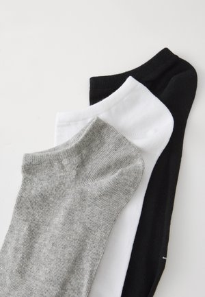 LINER SOCKS 3PACK UNISEX - Sokker - white/medium grey heather/black