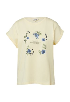 s.Oliver, T-SHIRT - T-shirt print - hellgelb