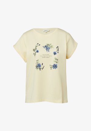 s.Oliver, T-SHIRT - T-Shirt print - hellgelb