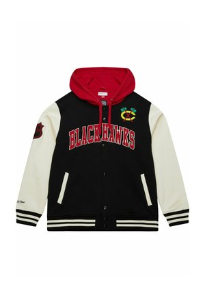 MIDWEIGHT HOODED  - CHICAGO BLACKHAWKS - Fleecejacke - black