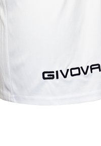 Tricou athletic alb cu mâneci scurte, având brodat în apropierea tivului logo-ul negru "GIVOVA", fabricat dintr-un material neted și respirabil.