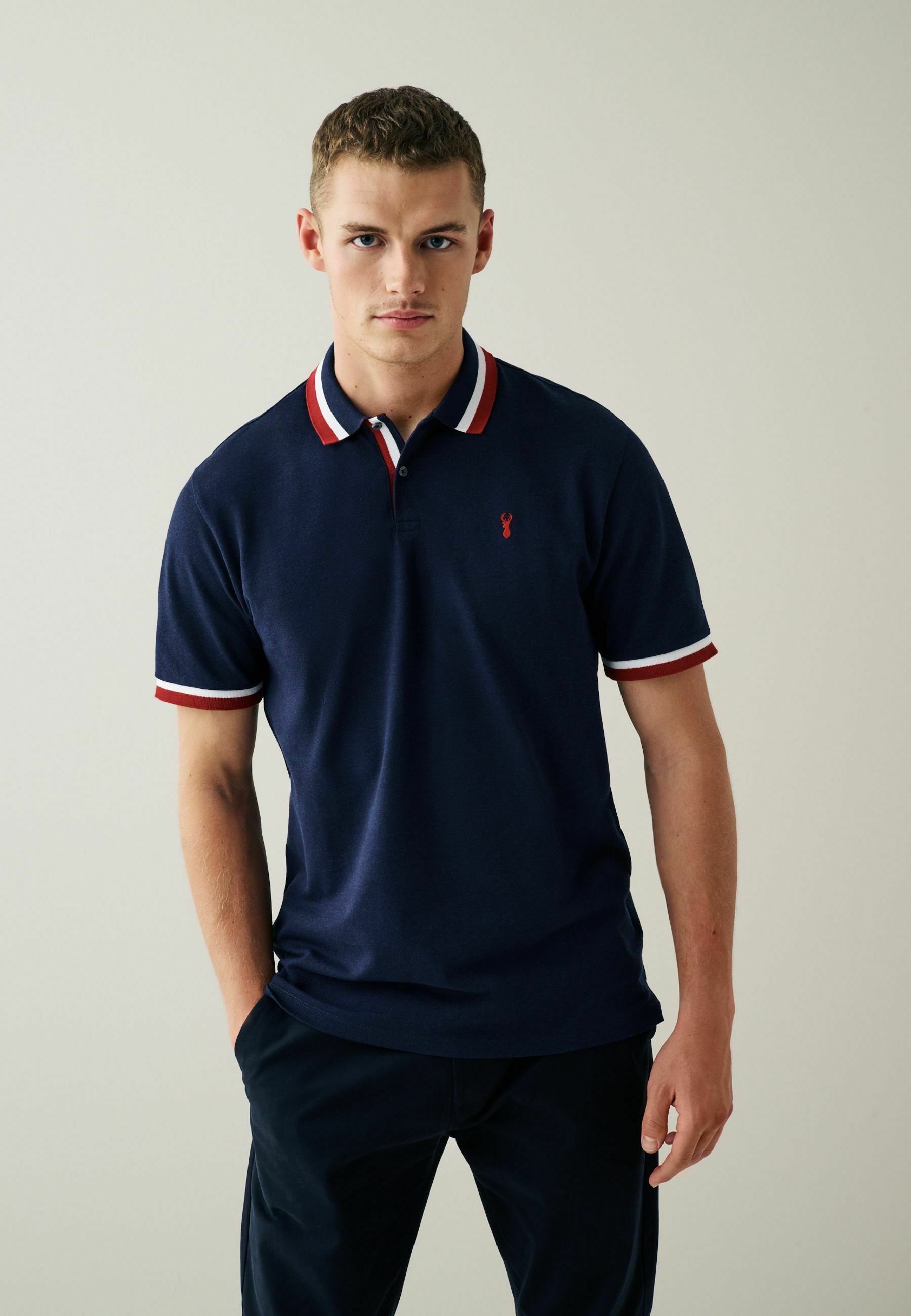 Next TIPPED REGULAR FIT - Poloshirt - blue/royal-meliert