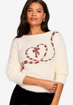 Lipsy CHRISTMAS SLOGAN - REGULAR FIT - Džemperis - candy cane