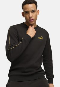 Puma ESS TAPE MINIMAL RUNDHALS - Sudadera - black