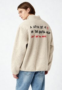 Mira Paris BRUTAL EMBROIDERY UNISEX - Giacca in pile - desert sand