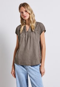 Street One - MIT TAPE - Blouse - braun Thumbnail Image 1
