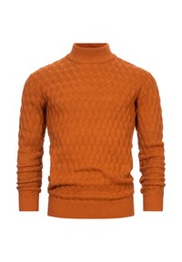 Strikkegenser - caramel