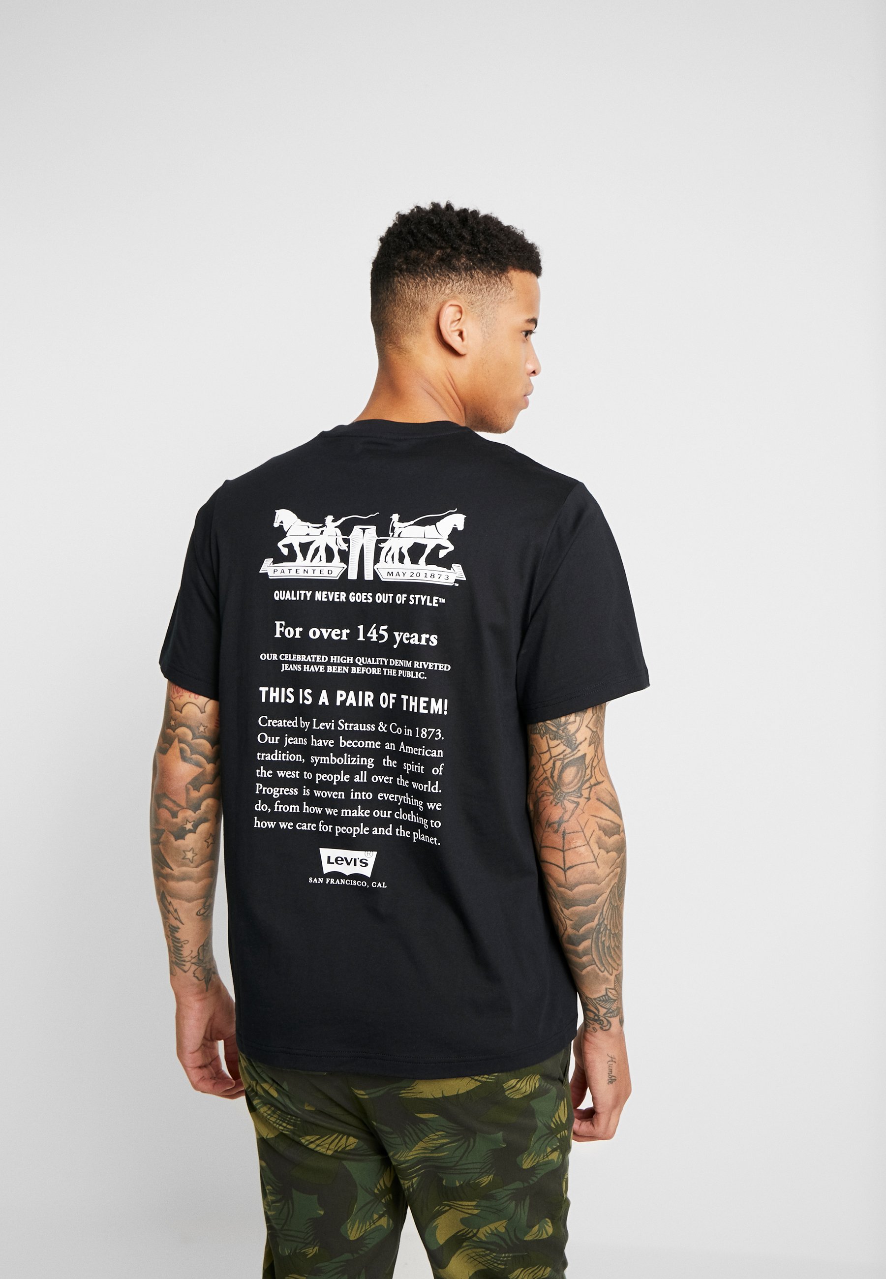RELAXED GRAPHIC TEE T shirts med print text mineral black RELAXED GRAPHIC TEE T shirts med print text mineral black