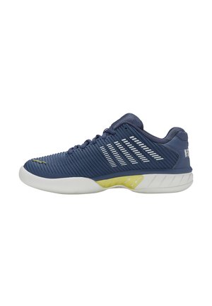 HYPERCOURT EXPRESS CARPET - Chaussures de tennis pour gazon - vintage indigo/blanc de blanc/luminary green
