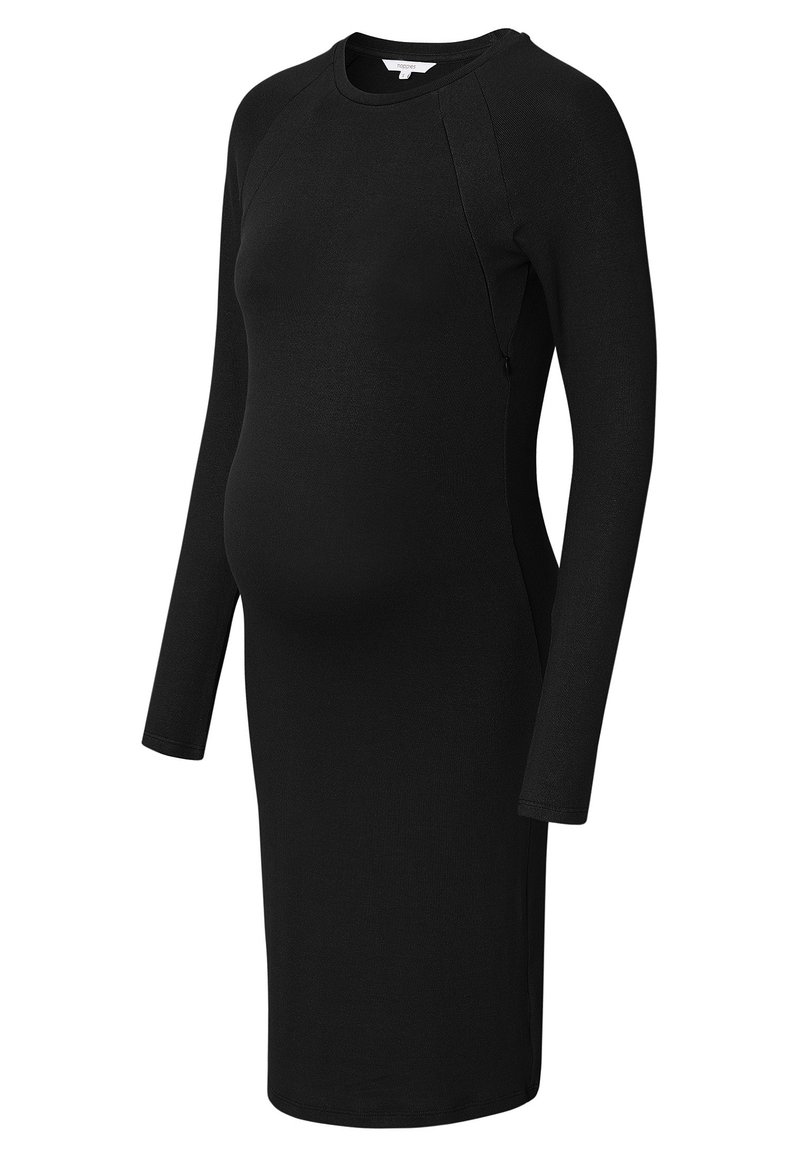 Noppies Gebreide jurk gemêleerd zwart