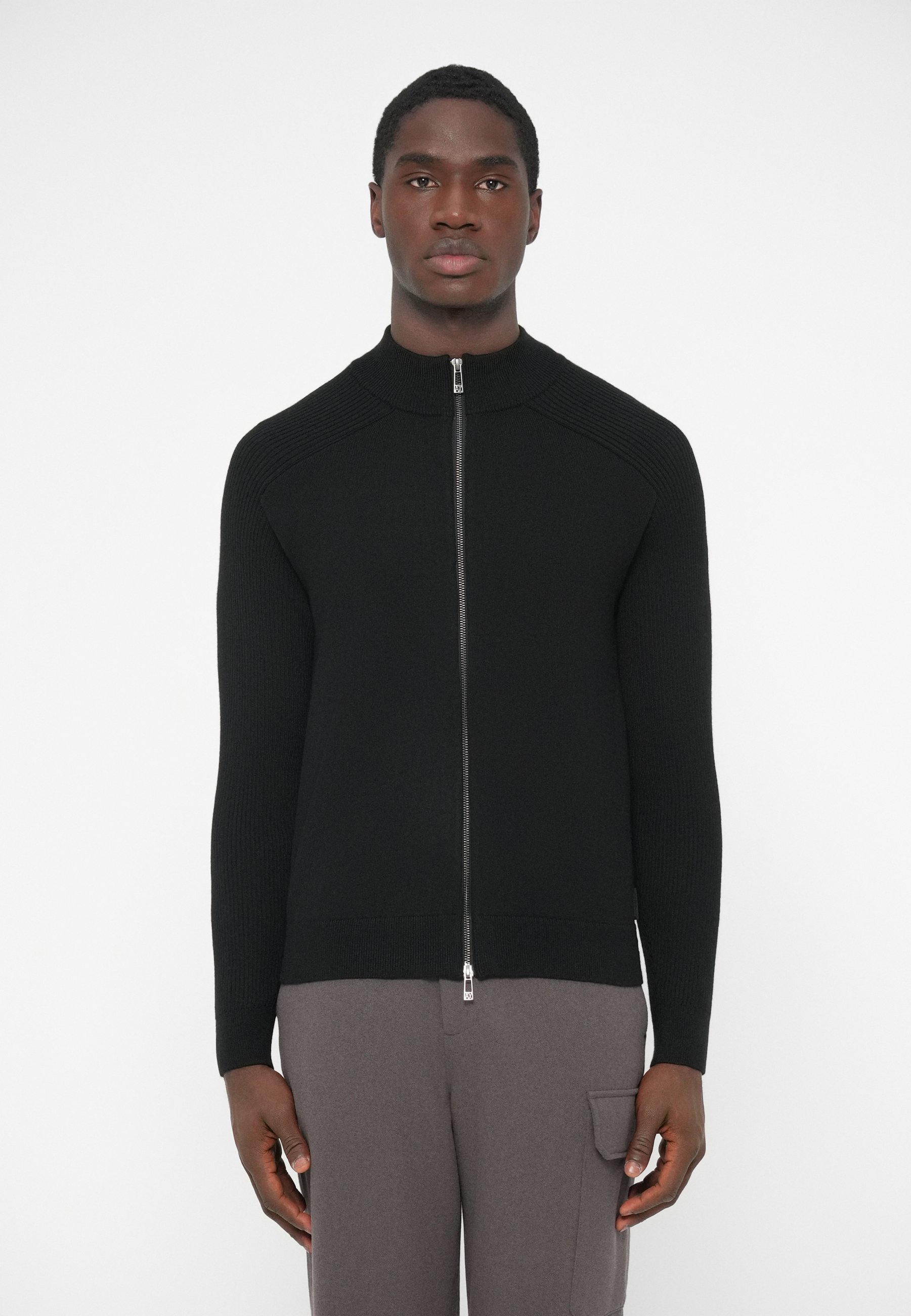 Armani Exchange CARDIGAN - Cardigan - black - Zalando.co.uk