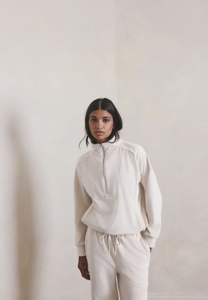 Next, HALF ZIP  - Fleecepaita - ecru