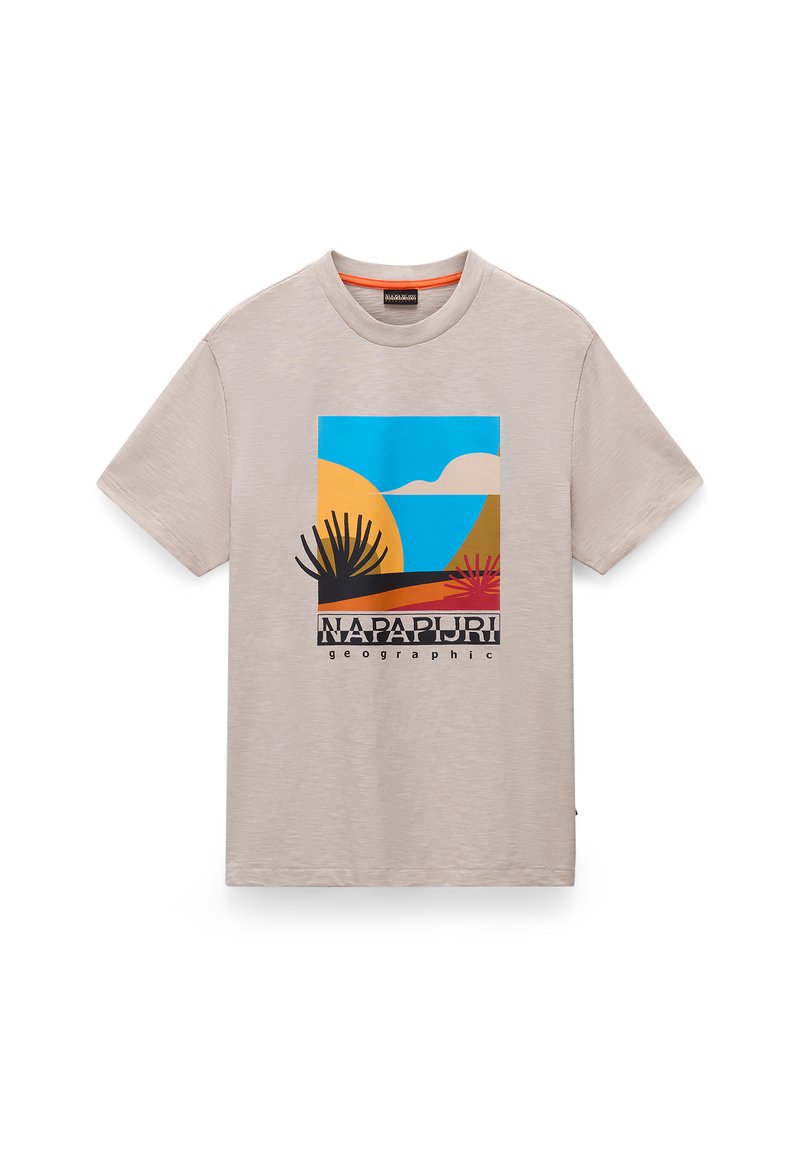 Napapijri T-shirt print grijs