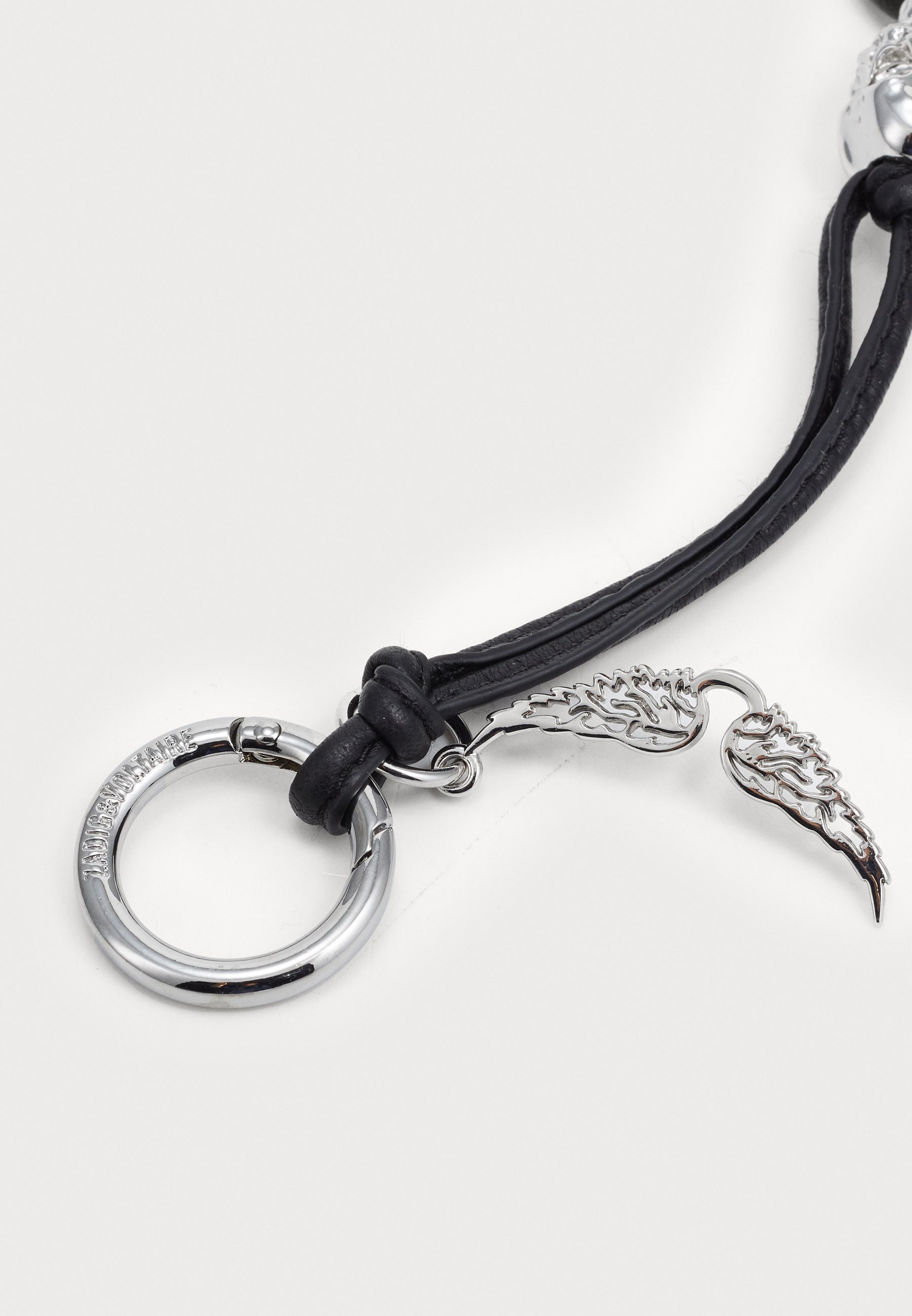キーホルダー・キーリング Rock Feather Keychain - Zadig & Voltaire - Leather - Black Zadig & Voltaire ROCK FEATHER KEYRING - Keyring - black