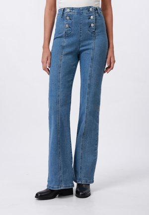 Flared Jeans - med blue