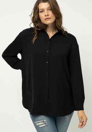 Studio Untold AIRY CREPE SHIRT BLOUSE - Camicia - black