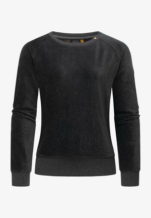 KAPUZENSWEATSHIRT JOHANKA VELVET - Sweatshirt - dark grey