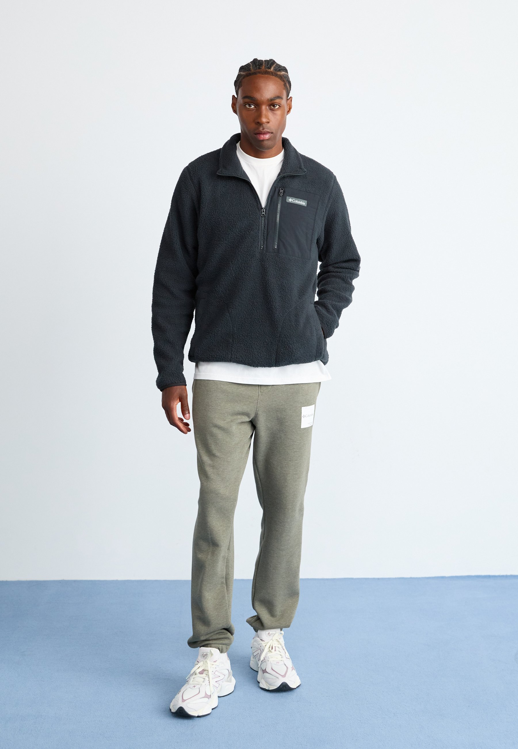 Columbia JASPER RIDGE PEBBLED HALF ZIP - Fleece jumper - black