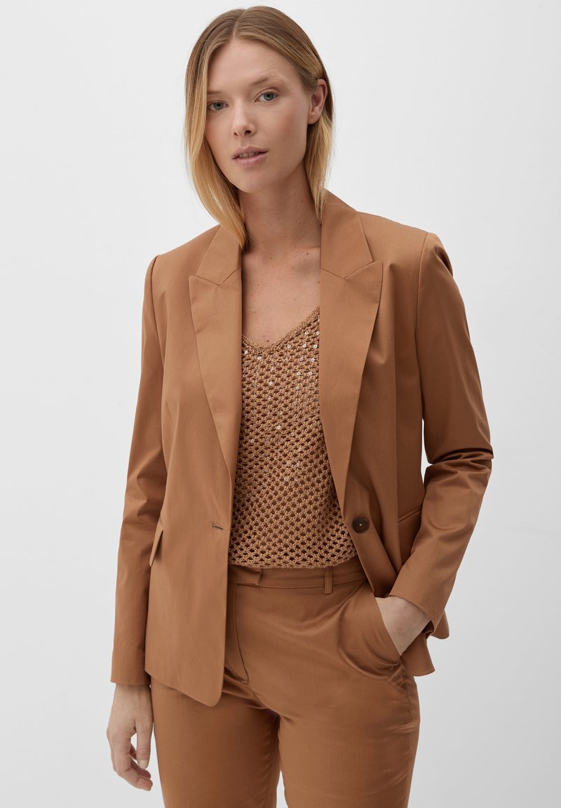 s.Oliver BLACK LABEL MIT TAILLIERTER PASSFORM - Blazer - braun