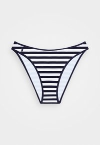 HIGH LEG SCOOP - Bikini alsók - white/navy