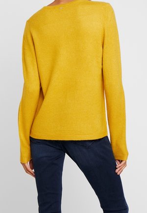 Striktrøje - dark yellow