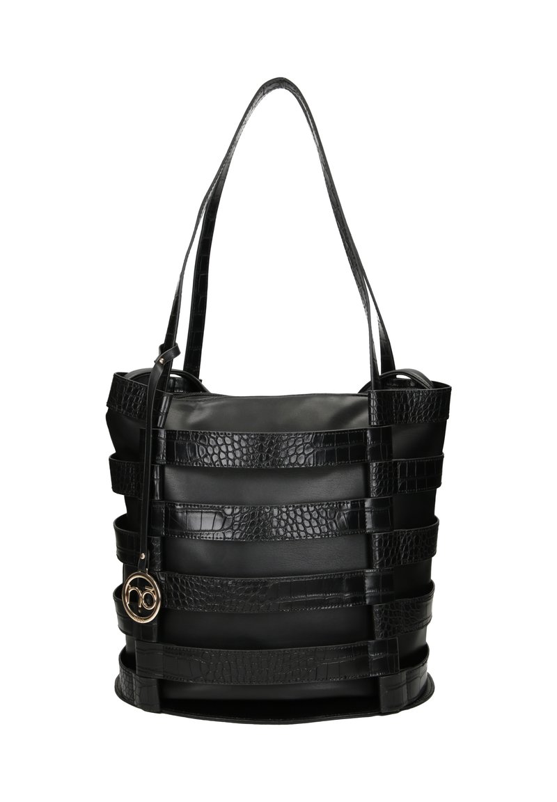 Nobo 2W1 NA RAMIĘ - Shopping bag - czarny