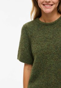 VILA VIMARLEY KURZARMELIGER - T-shirts - deep depths