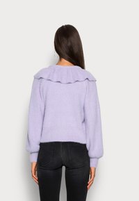 VILA VIHELLY FRILL CARDIGAN - Casaco de malha - pastel lilac