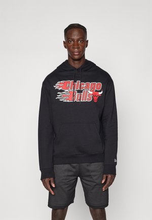 NBA CHICAGO BULLS FLAME HOODIE - Club wear - black