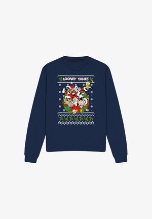 Cotton Soul, LOONEY TUNES LOONEY CHRISTMAS UGLY CHRISTMAS - Sweatshirt - dark blue