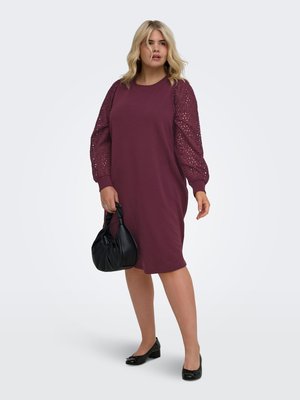 ONLY Carmakoma, SWEATSHIRT DRESS CARDONNA MIDI DRESS - Sweaterkjole - fig