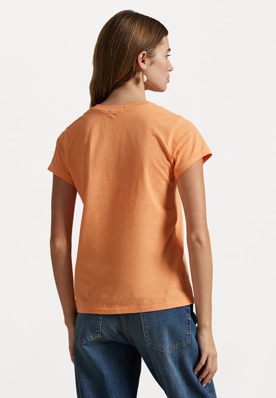 Polo Ralph Lauren COTTON JERSEY CREWNECK T-SHIRT - Jednoduché tričko - sunfade orange