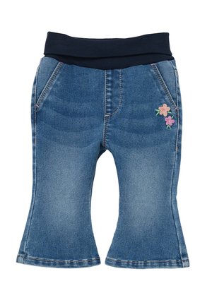 s.Oliver, JEANS / REGULAR FIT / HIGH RISE / FLARED LEG / ELASTIKBUND, szaroniebieski