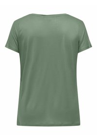ONLY Carmakoma CARKETTY LIFE MIX TEE  - Marškinėliai su spaudiniu - hedge green