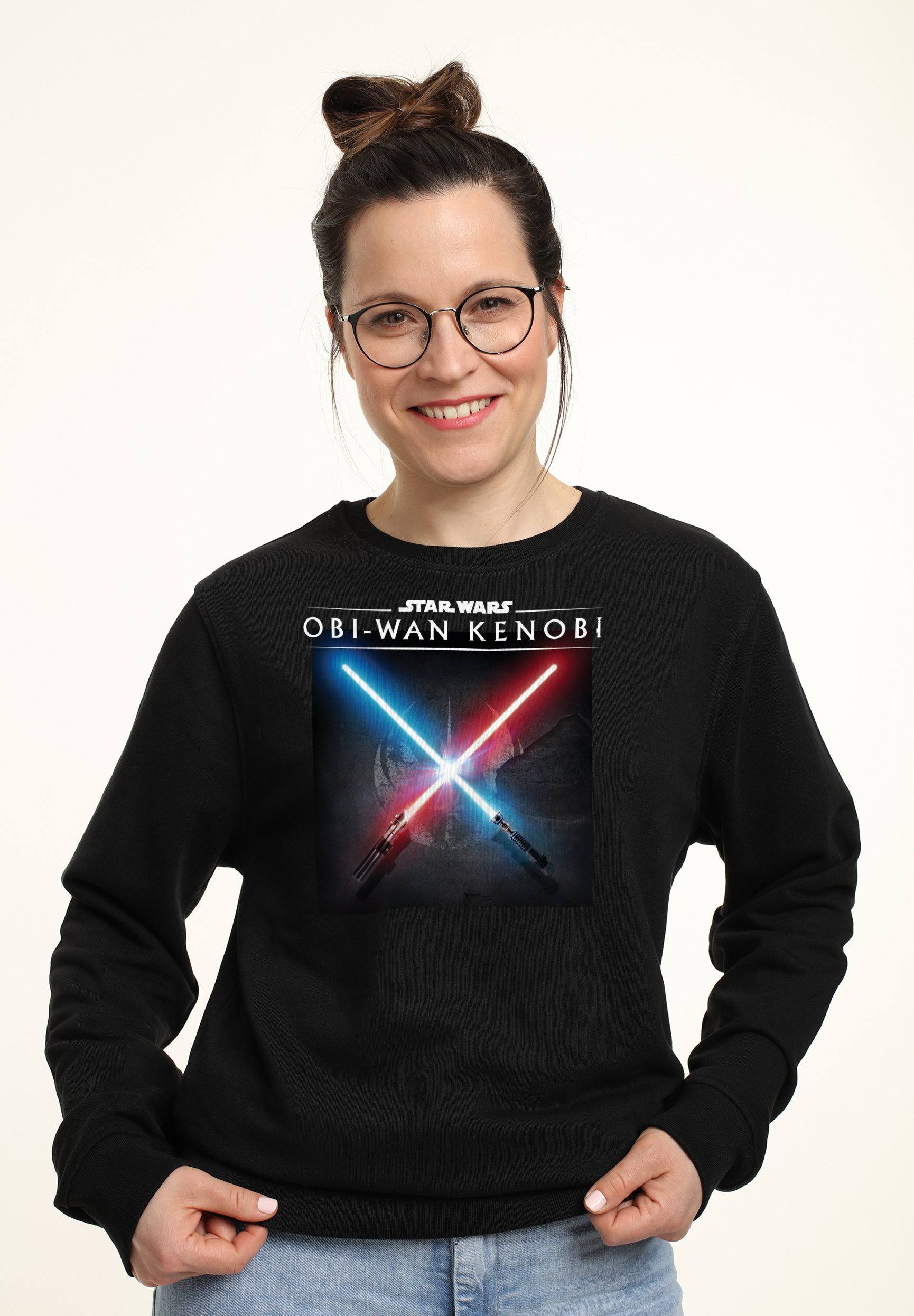 Star Wars OBI WAN LIGHT SABER CLASH Sweatshirt black Zalando