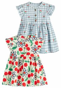 Next 2 PACK REGULAR FIT - Vestido ligero - red blue cherry floral
