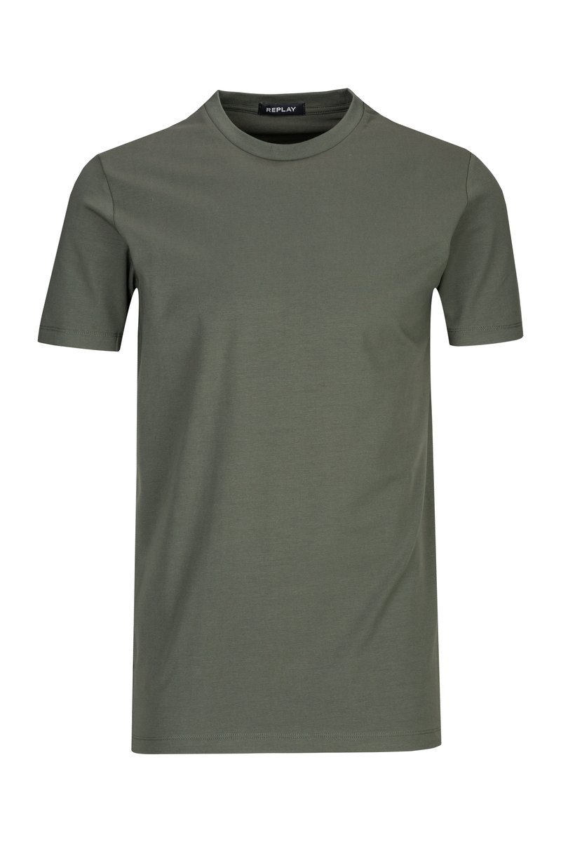 Replay T-shirt basic olijfgroen