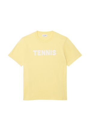 Lacoste, T-Shirt print - jaune pastel