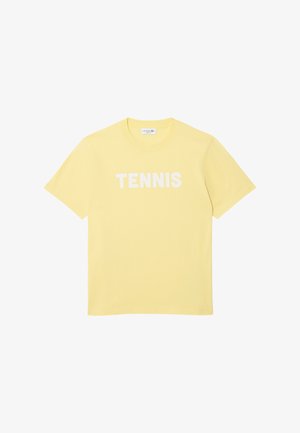 Lacoste, T-shirt print - jaune pastel