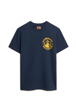 Superdry & Co OUTDOOR GRAPHIC - Print T-shirt - navy marl