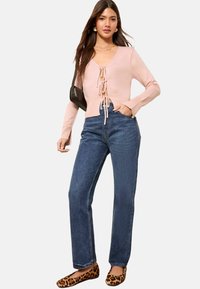 REGULAR FIT - TIE FRONT - Kardigán - pink