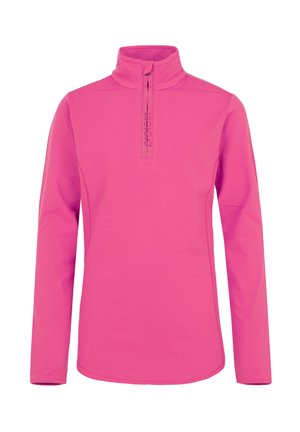 1/4 ZIPTOP - Langærmet T-shirt - foxy pink