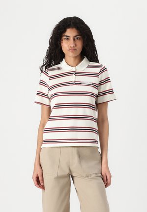 ONLEVIE - Poloskjorter - antique white/navy blazer/ruby wine