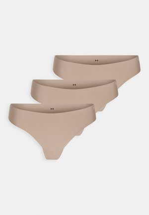 THONG PURE NO SHOW SOLID 3 PACK - String - hue