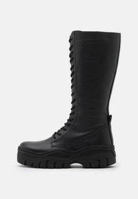 Zign Botas con plataforma - black