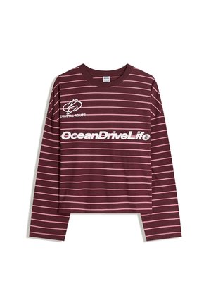 OVERSIZE LONG SLEEVE  - Langærmet T-shirt - dark red