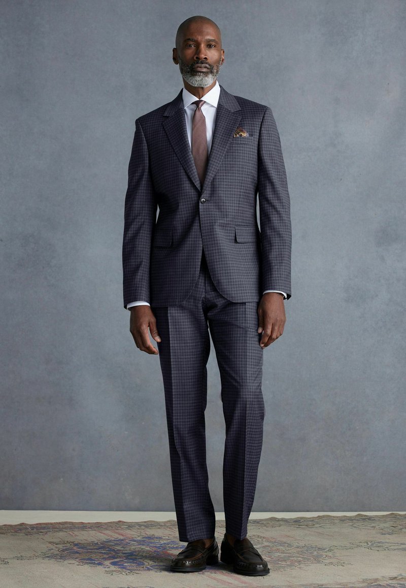 Next SLIM FIT SIGNATURE ZIGNONE CHECK - REGULAR FIT - Suit jacket - purple