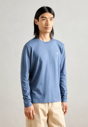 LONG SLEEVE CREW NECK ICON CHEST PRINT - Long sleeved top - storm