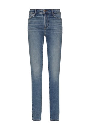 Lichtblauwe spijkerbroek met een slim fit, vijf zakken en een klassieke rits. Bevat subtiele vervaging en verstevigde stiksels.